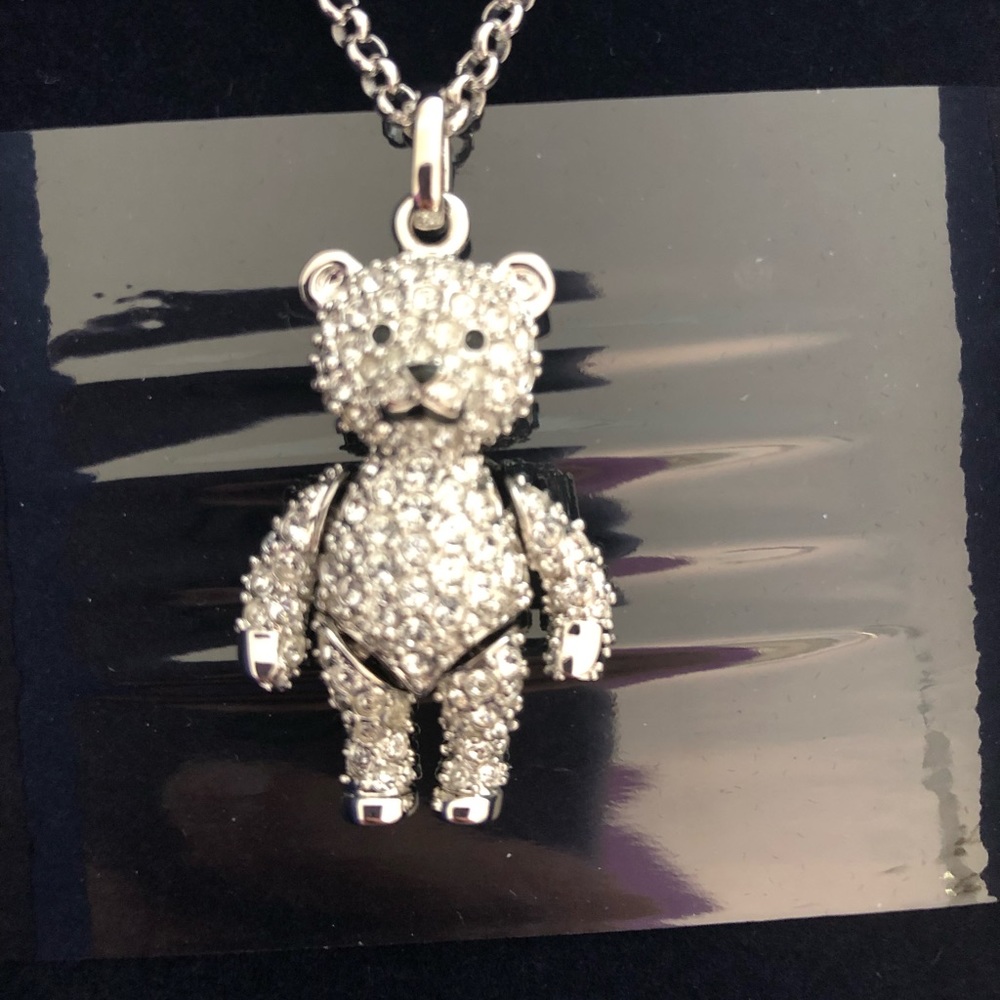 AUTHENTIC SWAROVSKI TEDDY BEAR NECKLACE NEW IN BOX - Picture 5 of 8